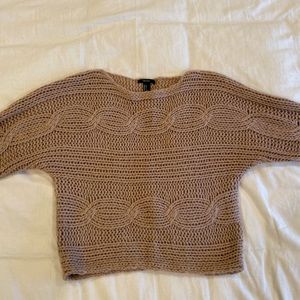 Knit detail sweater